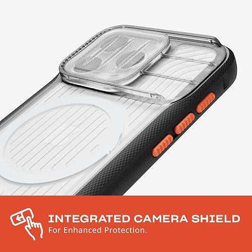 Tech21 EVO MAX - Funda para iPhone 15 Pro - Compatible con MagSafe - Funda de protección contra Impactos - Cordones incluidos, Color Negro Activo