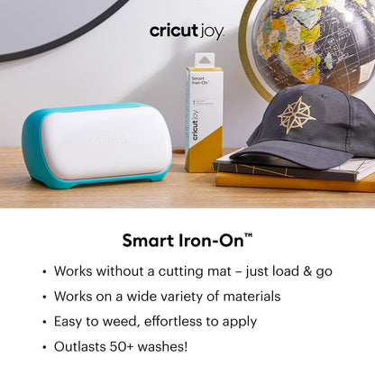 Cricut Joy Smart StrongBond - Rollo de HTV para planchar (5.5 x 24 pulgadas), color negro