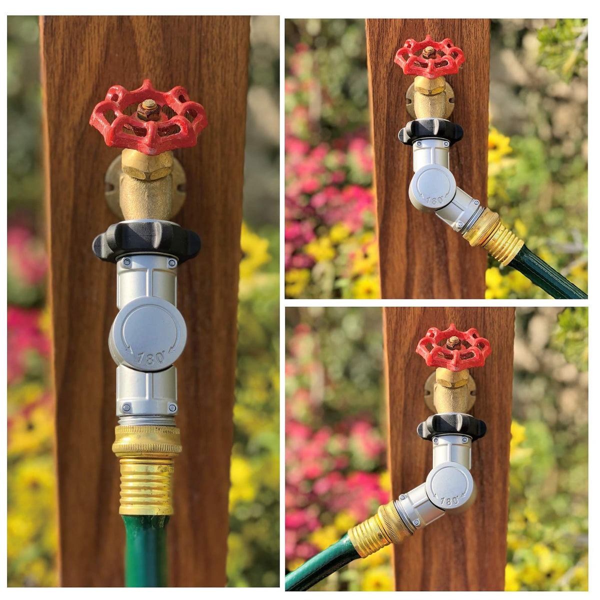 Eden 20051 - Conector Giratorio de Metal Ajustable de 180° y 360°