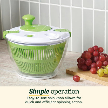 Cuisinart - Spinner grande para ensalada, lavar, centrar y secar ensalada, frutas y verduras, 5 cuartos de galón, CTG-00-SAS1