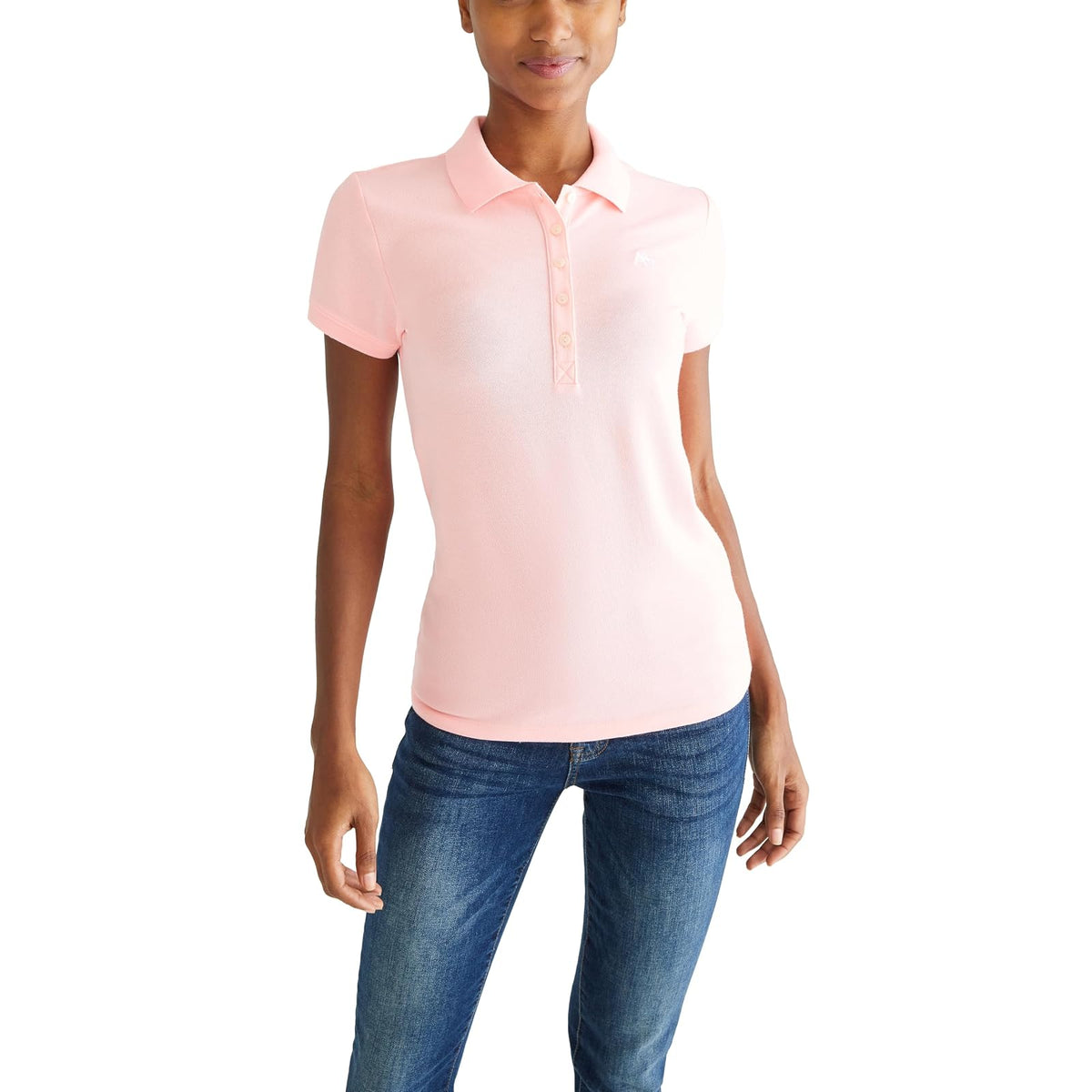 Aéropostale Polo Aero Solid para Mujer - XXL - Pink Sunset Neon