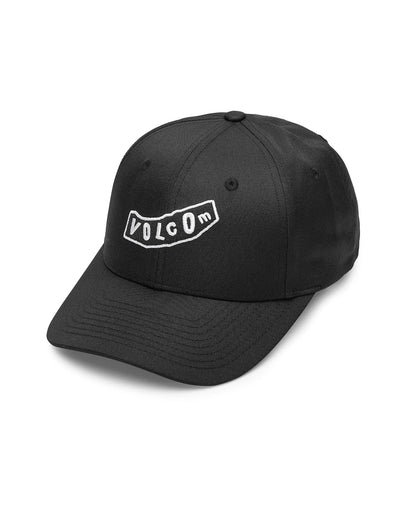 Volcom Snapback Hat – Adjustable Flat Brim Cap with Logo Embroidery Gorra de béisbol Hombre - Talla Única - Air Black