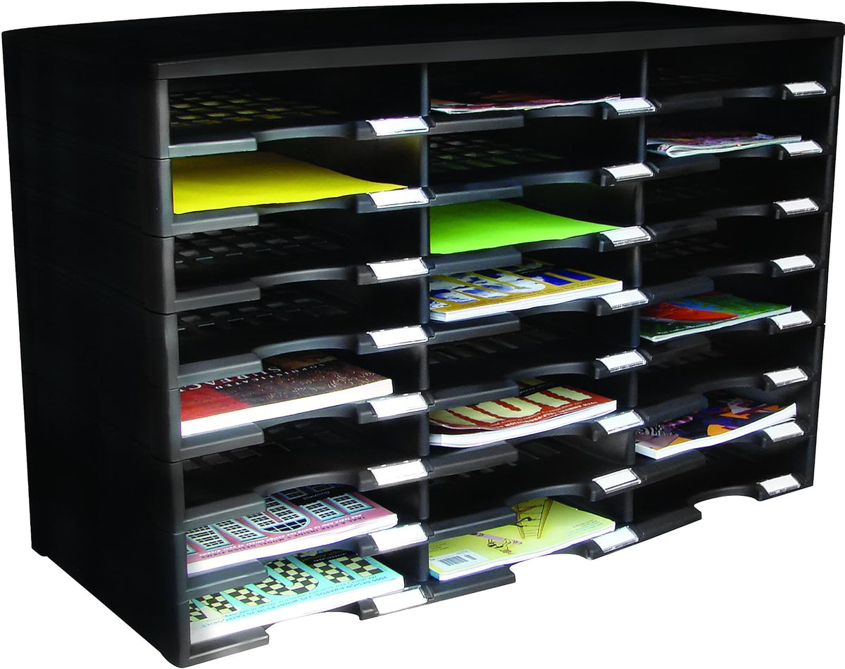 Storex Compartment Organizador para Literatura/Clasificador de Documentos