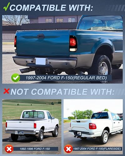 Nilight Conjunto de Luz Trasera Compatible con F-150 F-250 F-350 F-450 F-550 Super Duty 1997-2007