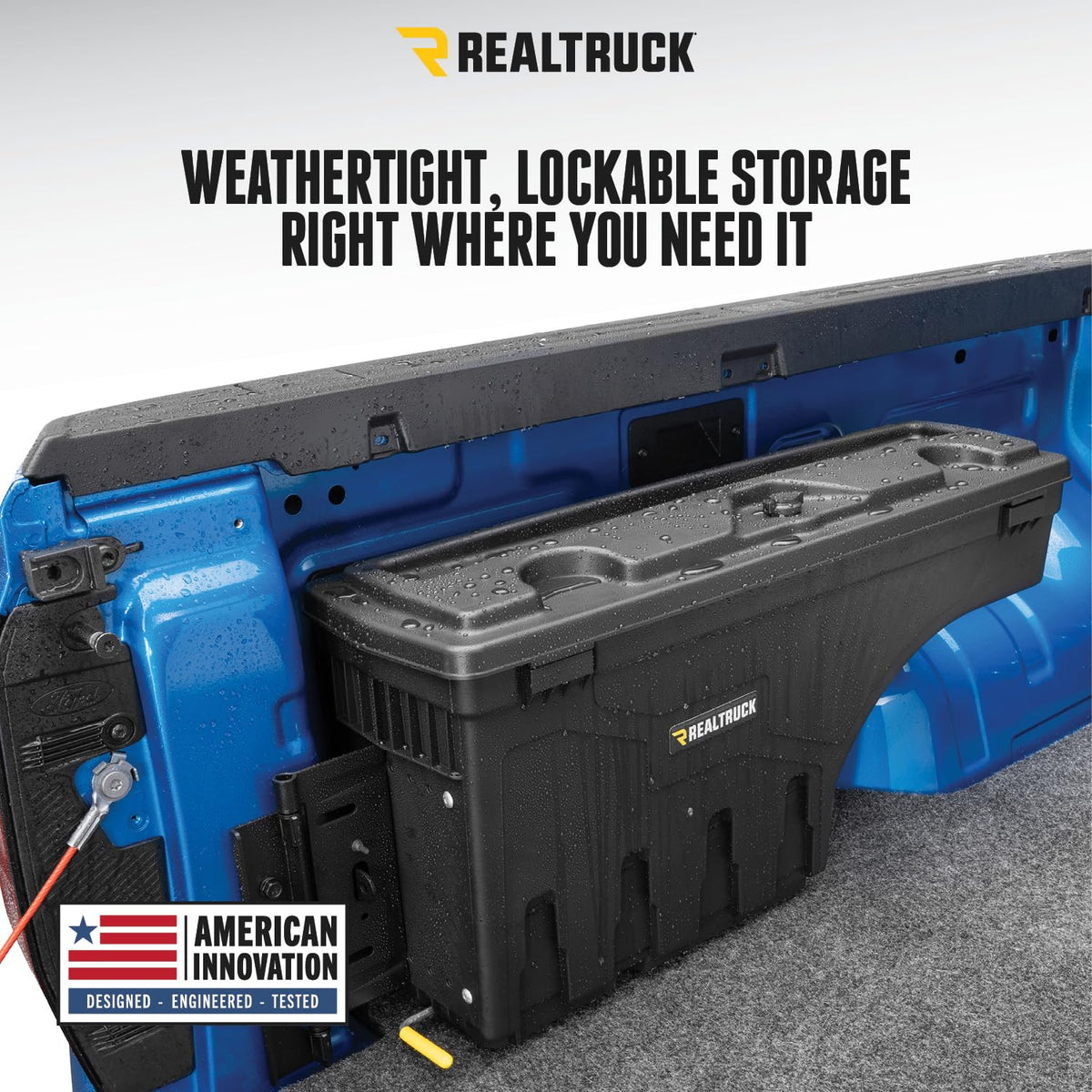 UnderCover SC101D - Caja de almacenamiento para cama de camión (compatible con Chevy/GMC Silverado/Sierra 1500-3500 de 1999 a 2007, color negro
