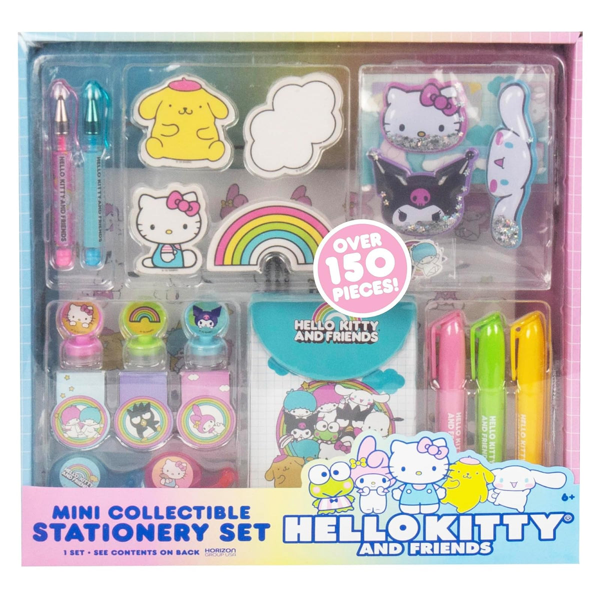 Set de papelería Hello Kitty & Friends con bolígrafos y accesorios - Set estacionario
