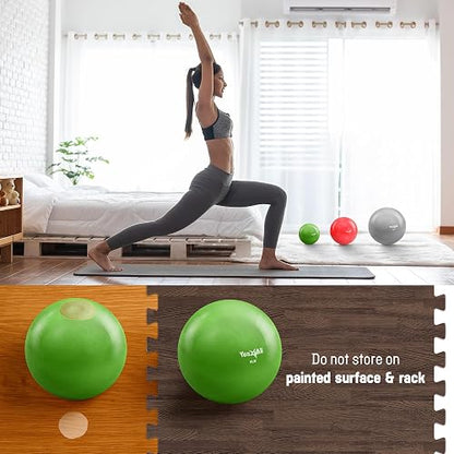 Yes4All - Pelota tonificadora (mármol/Agarre de Diamante/Suave) - Pelota Medicinal con Peso Suave para Pilates, Yoga y Fitness, 2-10 Libras con Varios Colores Disponibles