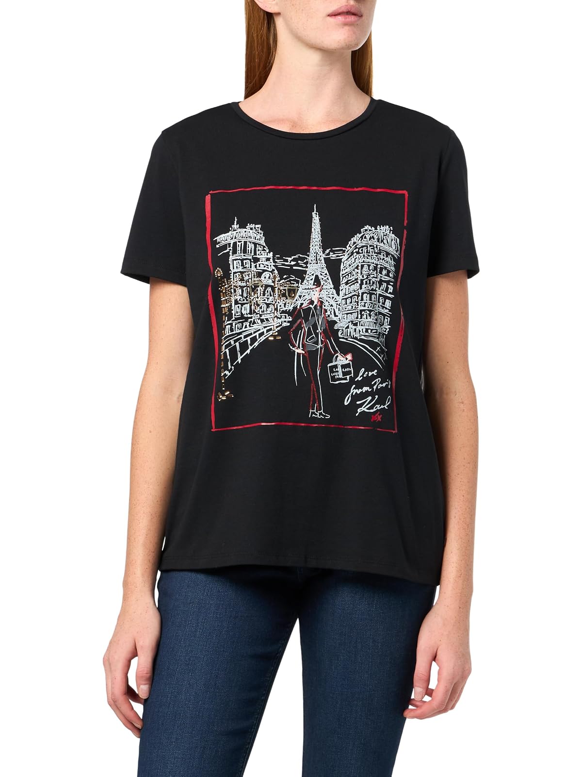 Karl Lagerfeld - Playera de Manga Corta