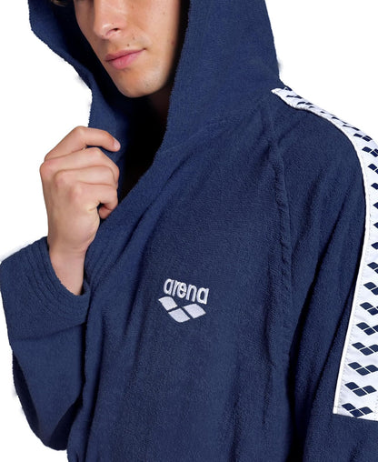 ARENA arena Team Stripe Unisex Bathrobe with Tie Belt and Pockets Soft Warm Robe Albornoz Adultos unisex