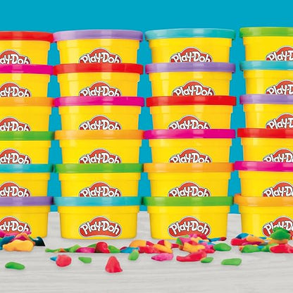 Play-Doh Pack Fiesta de Colores - Kit 24 Latas para Fiestas y Cumpleaños