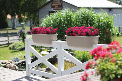 HOME DEK DEKOR DUAL-DRIFTWOOD Dual Rail Planter