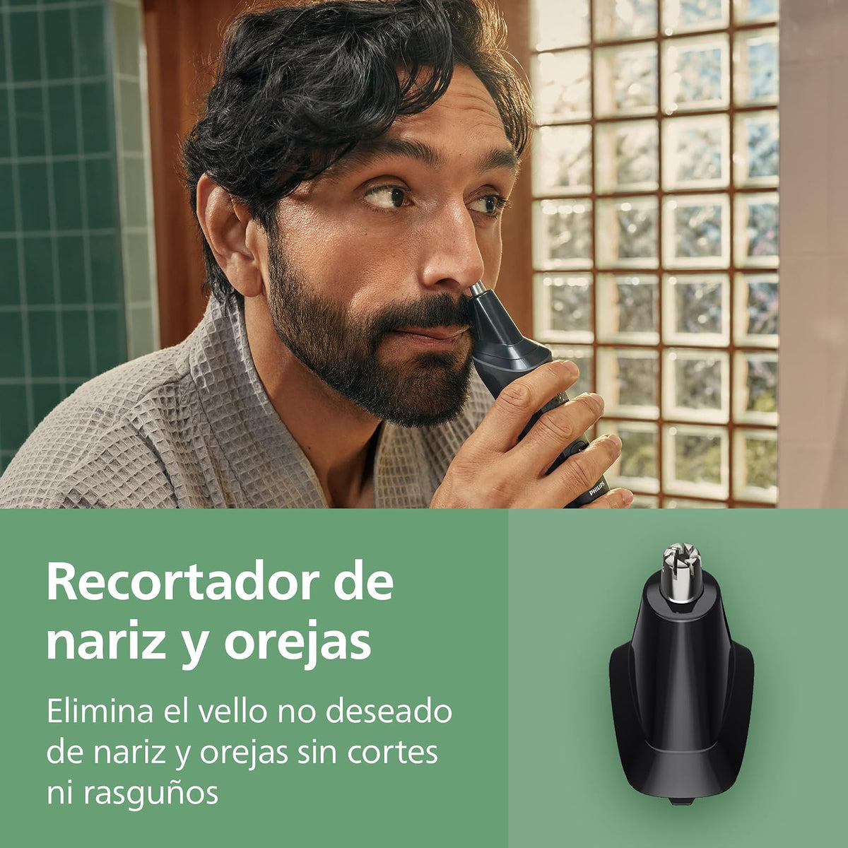 Philips Multigroom Serie 3000 Recortadora Todo en Uno para Hombre | Una herramienta para crear tu estilo en cara, cabello y cuerpo | 12 accesorios | Inlcuye recortador nariz y oreja | MG3921/15