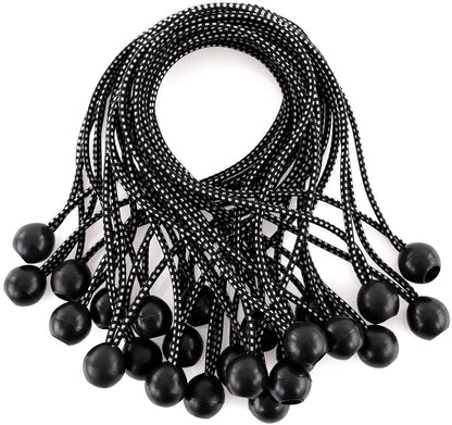 Kotap bb-11b bola bungee, 27.9 cm, Negro, 25 piezas