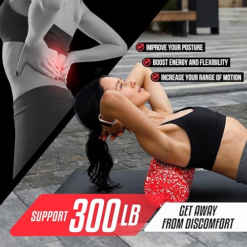 Yes4All Rodillo de Espuma Redondo de Alta Densidad EPP para Espalda, Rodillo de Ejercicio para Yoga, Pilates y Estiramientos - 30, 45, 60, 90 cm