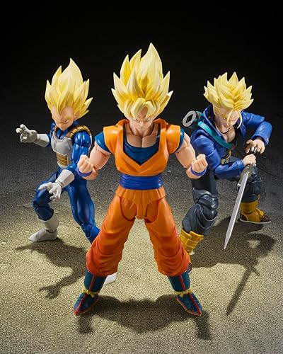 TAMASHII Nations - Dragon Ball Z - Super Saiyan Vegeta (Dangerous Pride | Dragonball Z Figura de acción de 6 pulgadas S.H. Figuarts - Super Saiyan Vegeta - Orgullo peligroso