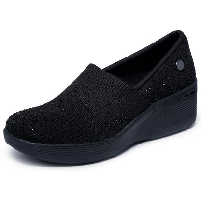 Skechers Martha Stewart Pier Lite Reflection Mocasines - 22.5 cm - Negro -