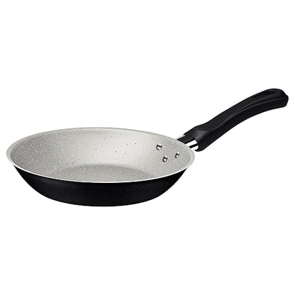 Tramontina Linz Juego Sartenes Aluminio Antiadherente | Negro, 3 piezas, Starflon Max, mangos baquelita antitérmica