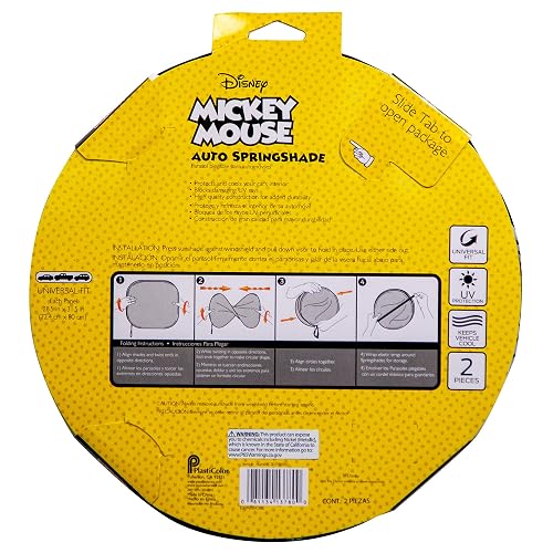 Plasticolor - 003780R01 Sombrilla mágica de primavera de Mickey Expressions de Disney, 2 piezas
