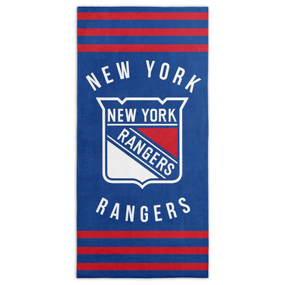 Northwest NHL New York Rangers - Toalla de Playa, 76.2 x 152.4 cm, Rayas - New York Rangers - 30" x 60" - Rayas