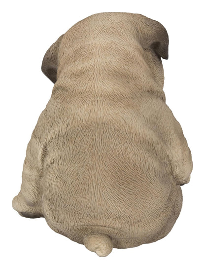 Hi-Line Gift Ltd. Sleepy Pug - Estatua de Cachorro Sentado