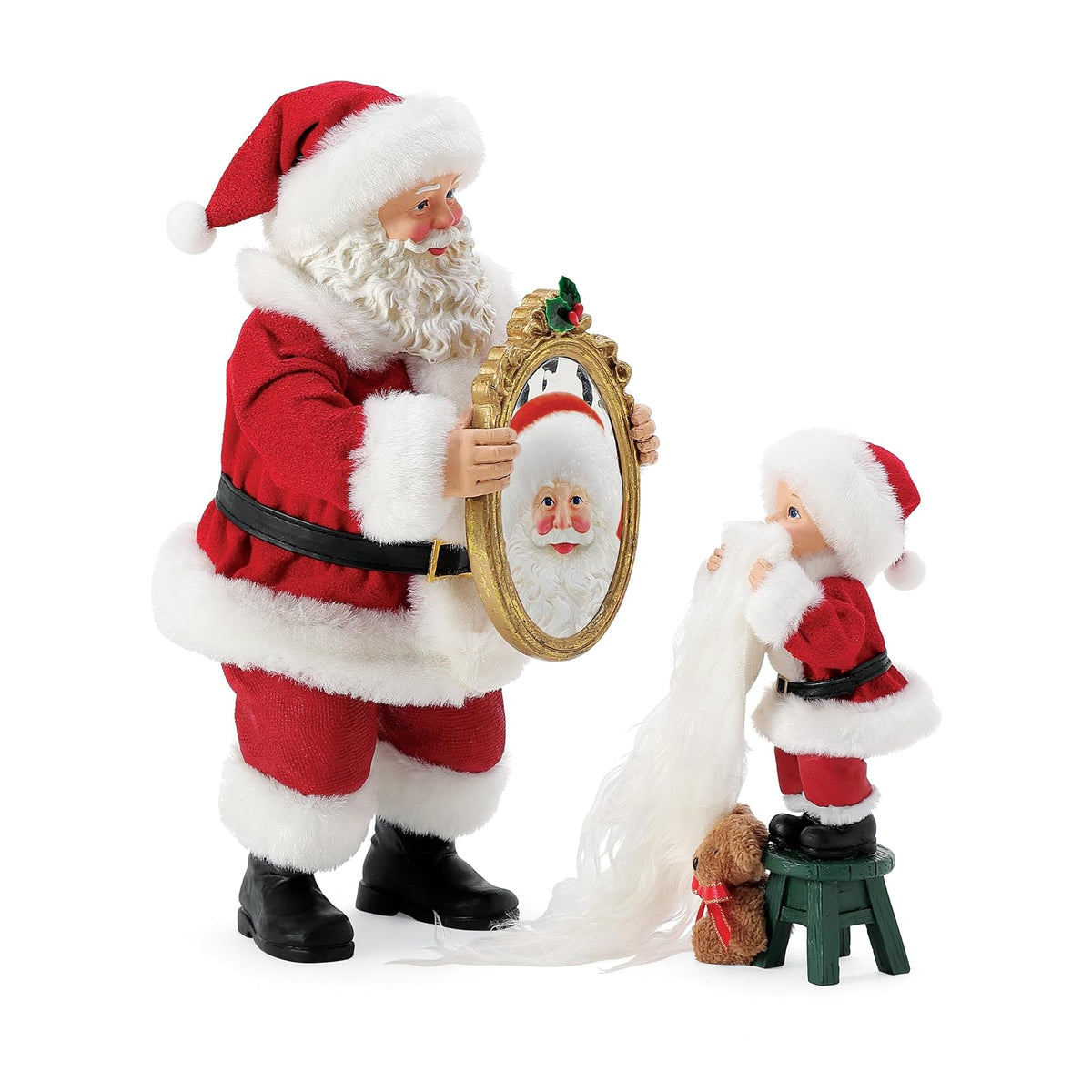 Department 56 Possible Dreams Christmas Traditions - Juego de Cifras de Papá Noel Seeing is Believing, 10.5 Pulgadas, Multicolor