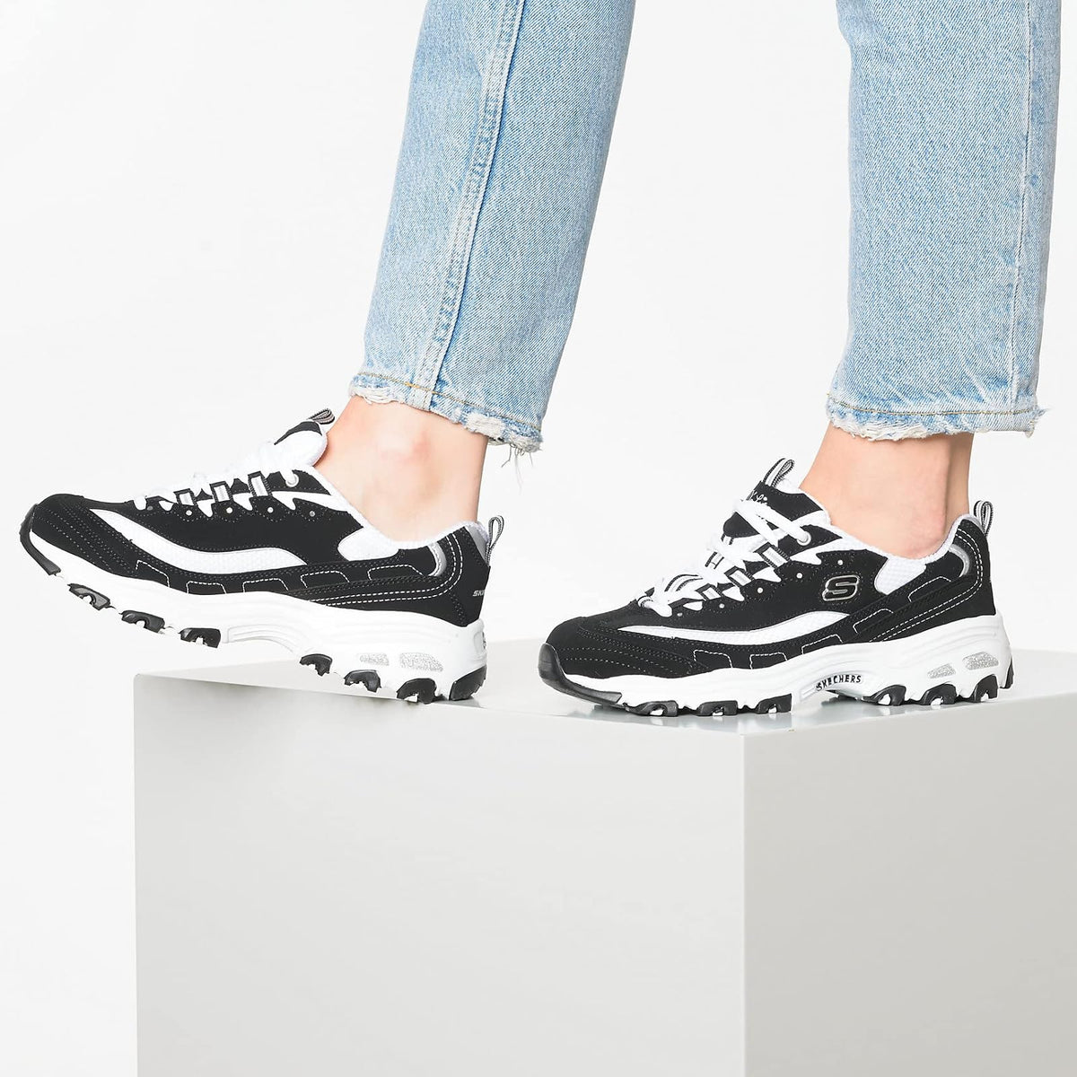 Skechers D'lites Me Time Tenis a la Moda para Mujer