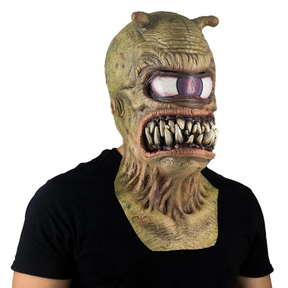 Ghouslih Productions Rool Alien por Ricardo Flores - Máscara de Alien Realista Verde y Malo, Unitalla, Ideal para y Fiestas de Disfraces