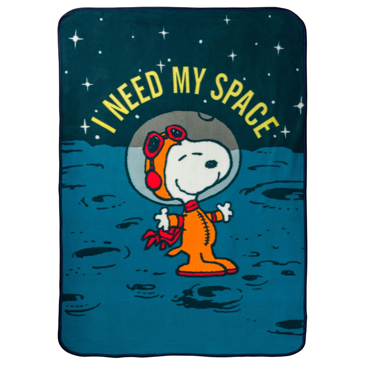 Silver Buffalo Peanuts Snoopy Manta de Forro Polar, 45 x 60 Pulgadas - 45" x 60" - Peanuts Snoopy I Need My Space