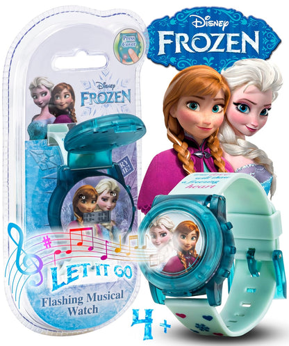 Accutime Kids Disney Frozen Digital LCD Quartz Wrist Watch with Strap, Cool Inexpensive Gift & Party Favor for Toddlers, Boys, Girls, Adults All Ages