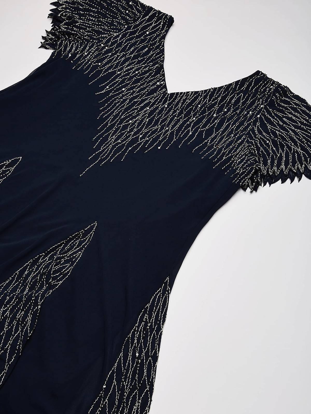 J Kara Vestido Corto con Cuentas de Talla Grande Vestido para ocasión Especial Mujer