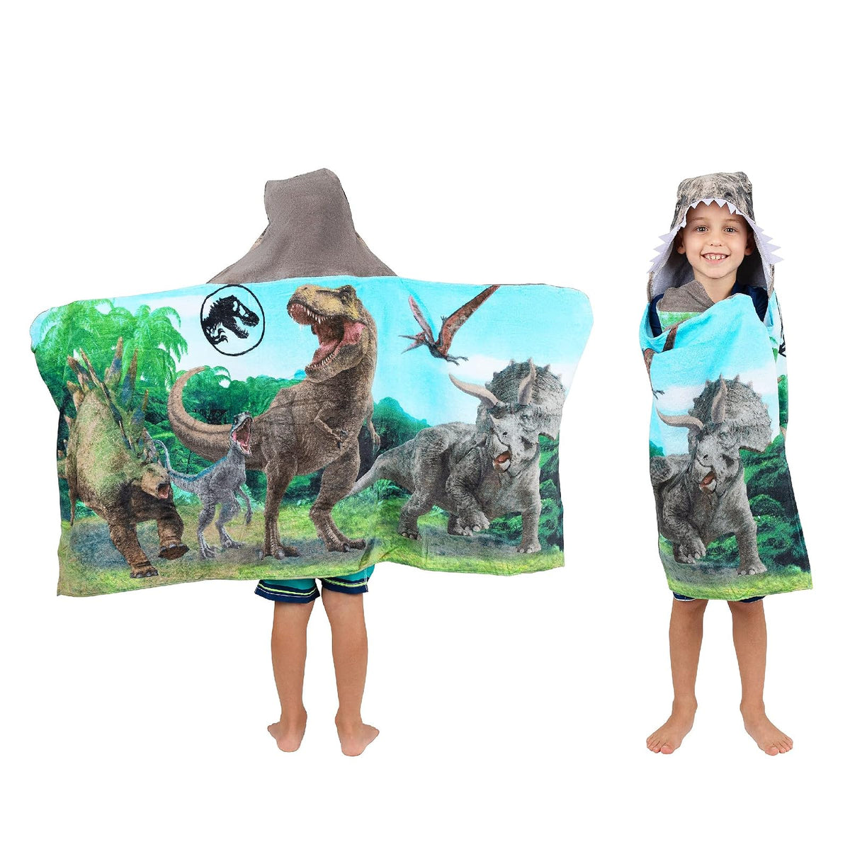 Jurassic World Kids - Toalla de Toalla de Rizo de algodón Suave súper Suave para baño/Piscina/Playa, 24 x 50 Pulgadas, (Producto Oficial de Licencia) por Franco - Mundo Jurásico - 24 in x 50 in