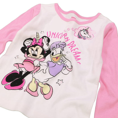 Disney Frozen | Minnie Mouse | Conjunto de Pijama de algodón Ajustado de 6 Piezas Juego de Pijama para Niñas