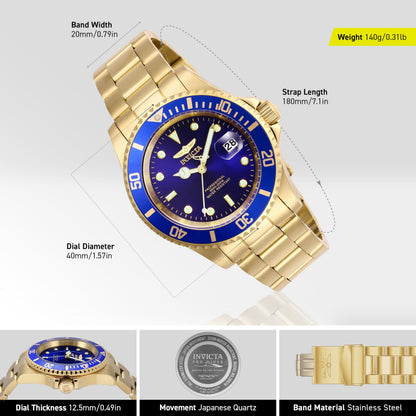 Invicta Pro Diver 26974 Reloj para Hombre Cuarzo - 40mm
