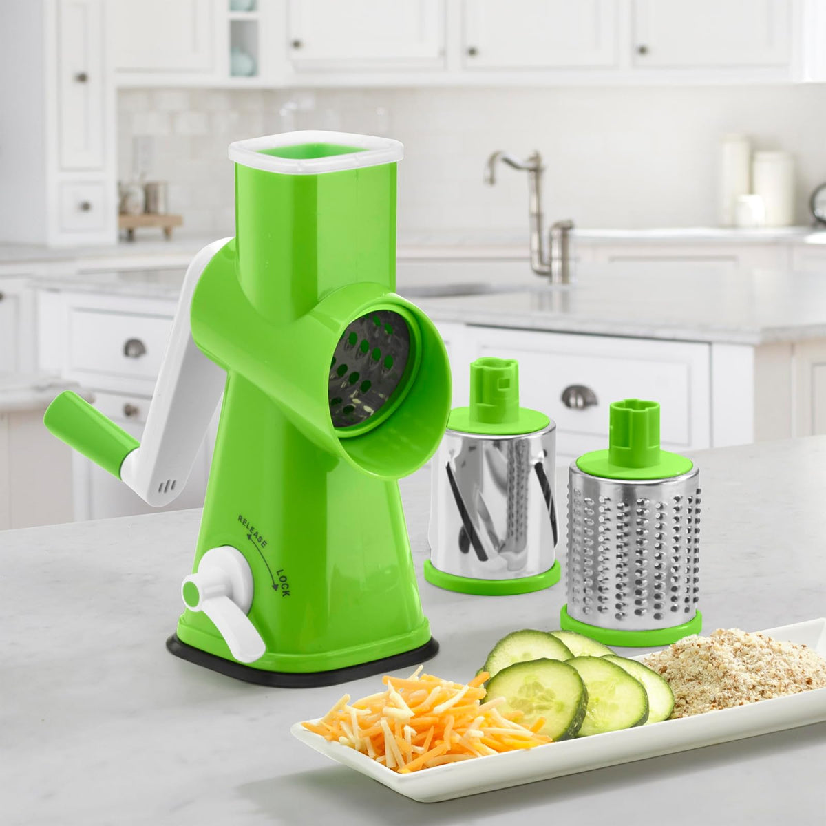 Cuisinart Fresh Slice Rallador de tambor, verde/blanco