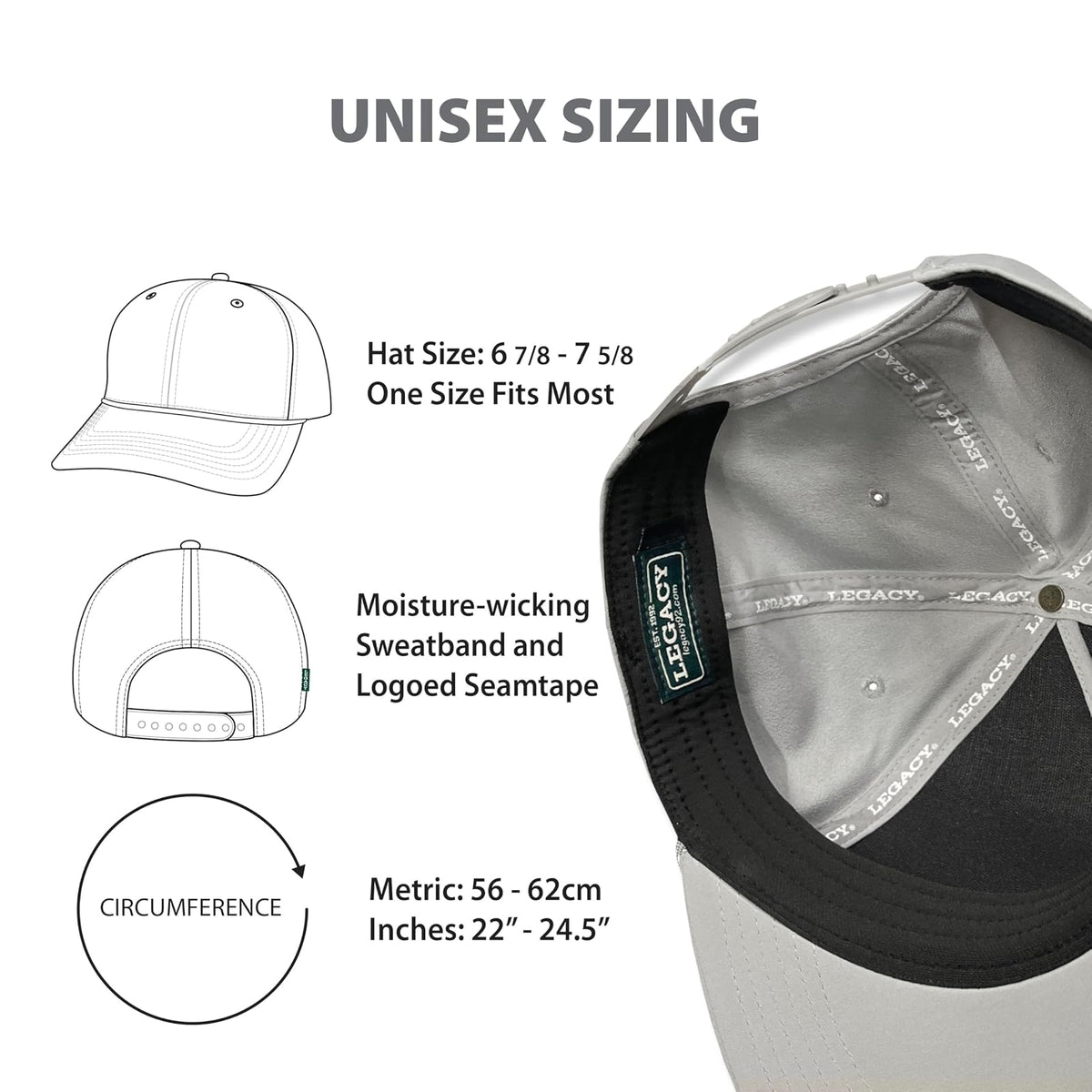 Legacy NCAA Officially Licensed Rope Hat, Lightweight Cap for Men & Women, Caddy, One Size Fits Most, Snapback Closure