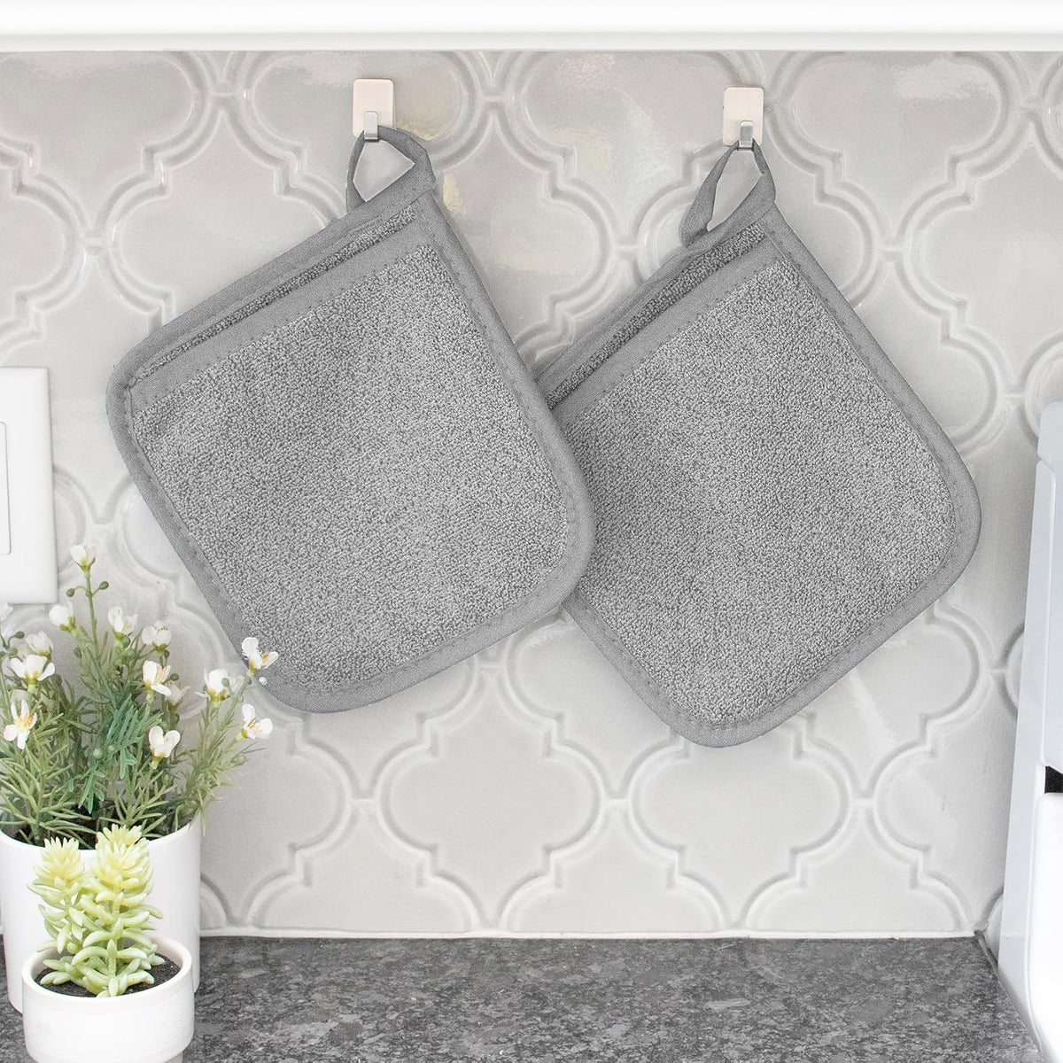 Ritz - Manopla de Bolsillo de Rizo y Almohadilla Caliente: Resistente al Calor Incomparable, 100% algodón Duradero, diseñado ergonómicamente para un Agarre óptimo, fácil Cuidado, Lavable a máquina