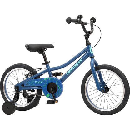 Retrospec Koda - Bicicleta Infantil de 16 Pulgadas con Ruedas de Entrenamiento y características de Seguridad, Bicicleta para Principiantes de Altura Ajustable para niños de 4 a 6 años