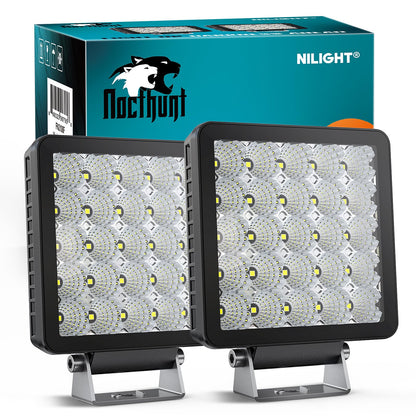 Nilight Luces de Zanja LED Todoterreno Superdelgadas - Cápsulas de luz LED de 5 pulgadas, 25 unidades