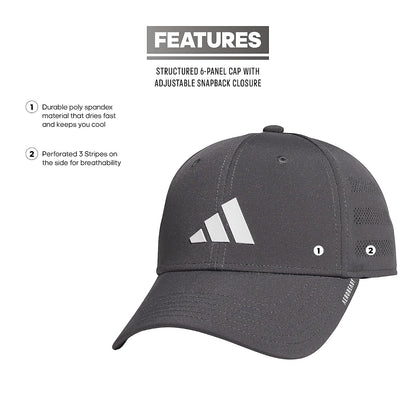 Adidas Gorra Ajustable para niños y niñas Gameday Snapback Gorra de béisbol Niños