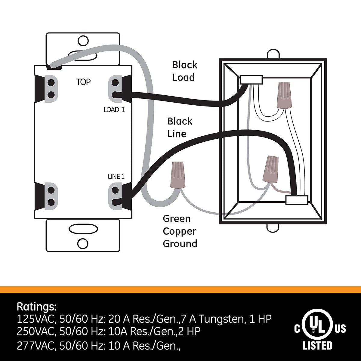 GE - Interruptor de temporizador mecánico de cuenta regresiva en la pared, herida de resorte, hasta 15 minutos, intervalos de 1 minuto, no necesita cable neutro, ideal para luces, ventiladores de escape, calentadores, LED, 15303