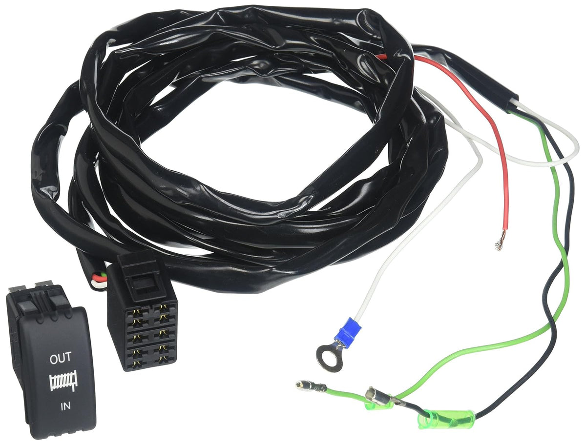 KFI Products UTV-DRS-K Interruptor para Salpicadero con Retroiluminación Azul y Arnés Completo, Negro
