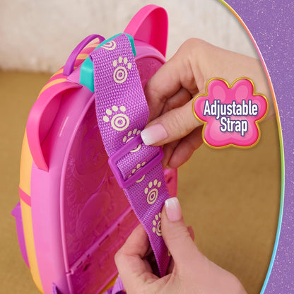 Just Play Juego de Mochila SuperKitties Su-Purr de Disney Junior con Correa Ajustable, 7 Piezas, Tableta de Juego con Luces y Sonidos, Juguete para niños y niñas a Partir de 2 años