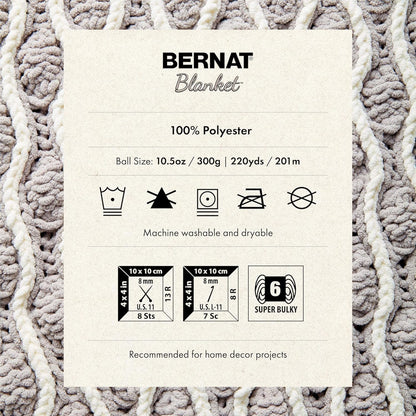 Bernat Blanket BB Twilight Yarn - Paquete de 2 paquetes de 300 g/10.5 oz - 100% poliéster - #6 Super voluminoso - 220 yardas - Tejer/Crochet