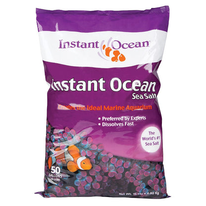 Instant Ocean Sal Marina para Acuarios y Peceras Con 50 Galones