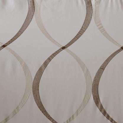 Madison Park MP70-1915 Shower Curtain, Ivory