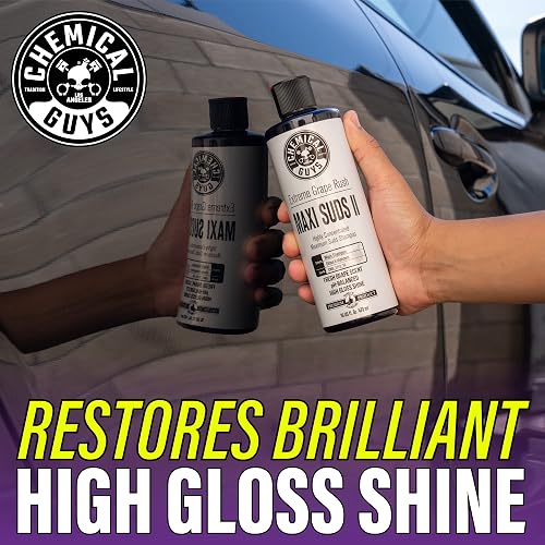 Chemical Guys CWS_1010_64SW Maxi-Suds II Jabón Espumoso para Lavado de Automóviles, Aroma de Uva, 1.89 L, Transparente