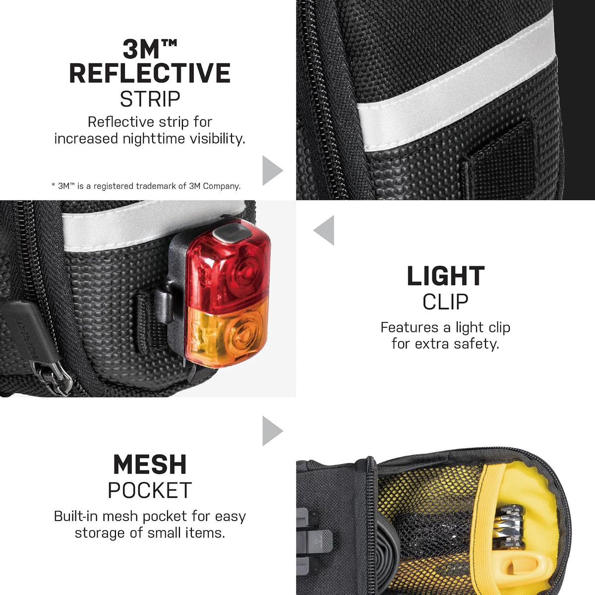 Topeak Aero Wedge Pack, w/ Fixer F11, Micro