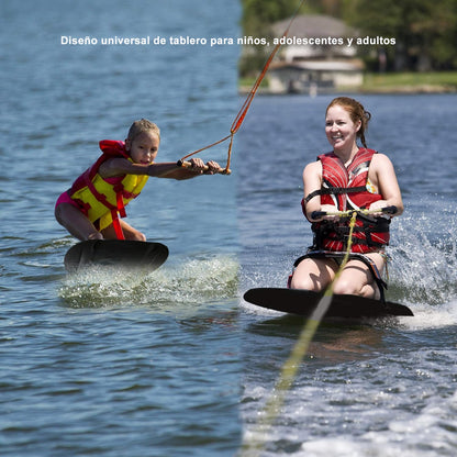 SereneLife - Rodillera Deportiva acuática con Gancho para niños y Adultos, Rodillera con Correa para navegar, Waterboard, arrodillarse, Surf de Rodilla