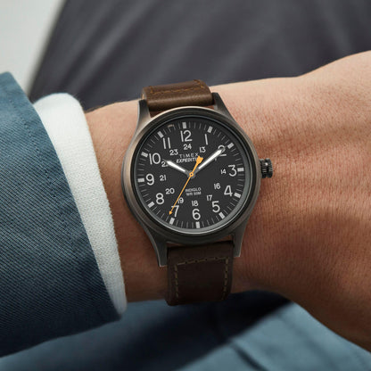Reloj Timex Expedition para Hombres 40mm, pulsera de Piel