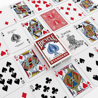 Bicycle Cartas de Juego estándar, tamaño de póquer, Paquete de 12